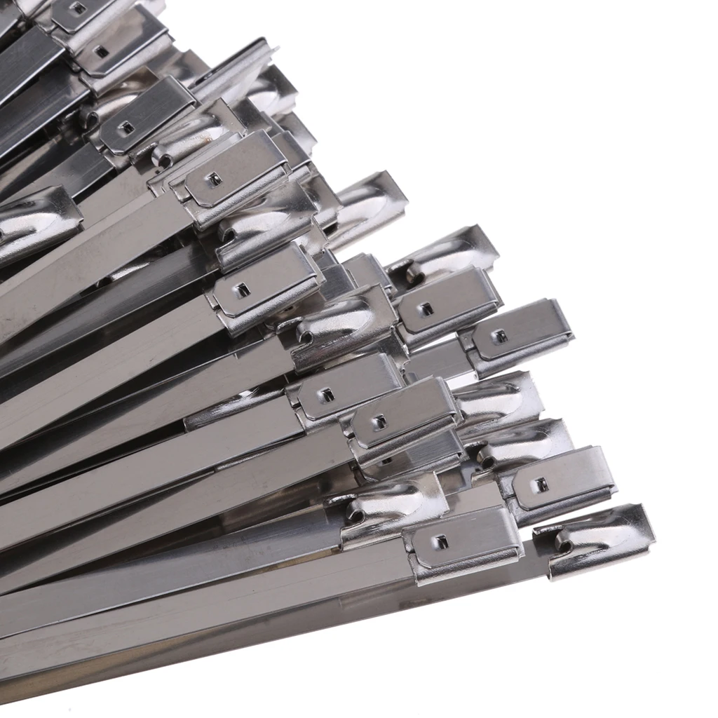 Кабельные стяжки на молнии из нержавеющей стали для самофиксации выхлопных