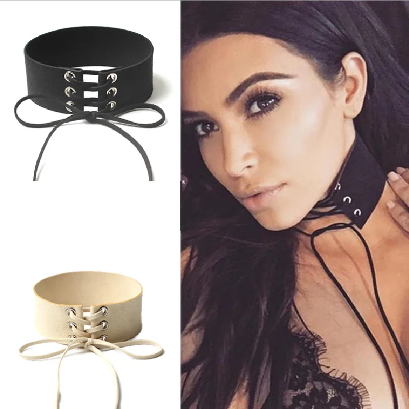 

2021 New Velvet Wide Bandage Ladies Necklace Choker Retro Punk Neck chain Neckband Party Accessories