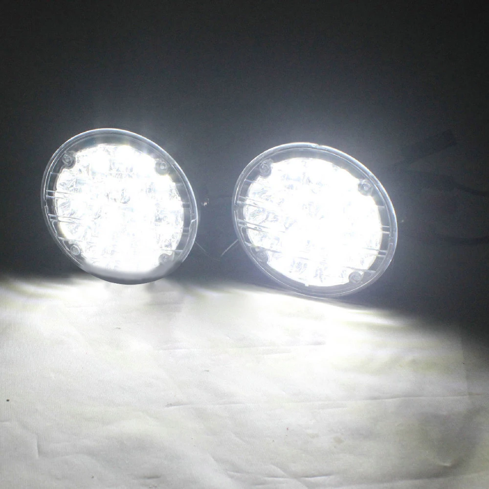 Дневные ходовые огни для автомобиля 1 шт. 12 В 18 светодиодный круглые