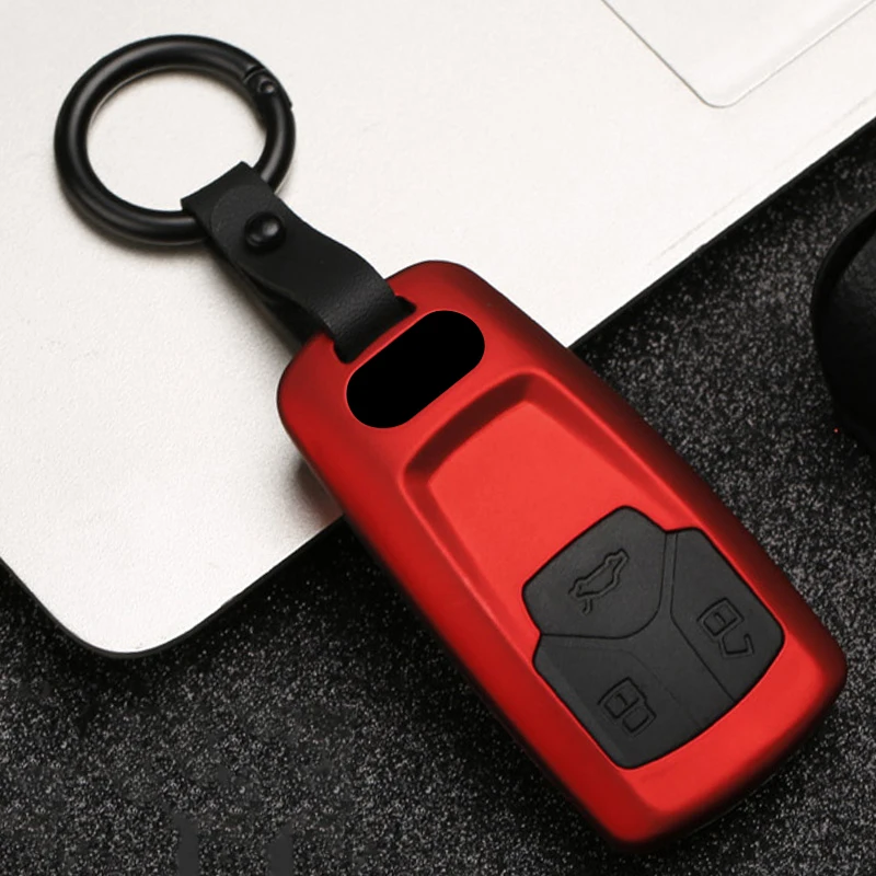 

ABS+Silicone Car Key Case Key Cover For Audi A4 A5 S4 S5 B9 8W Q7 4M Q5 TT TTS RS 8S Roadster A4L Allroad 2017 2018 Accessories