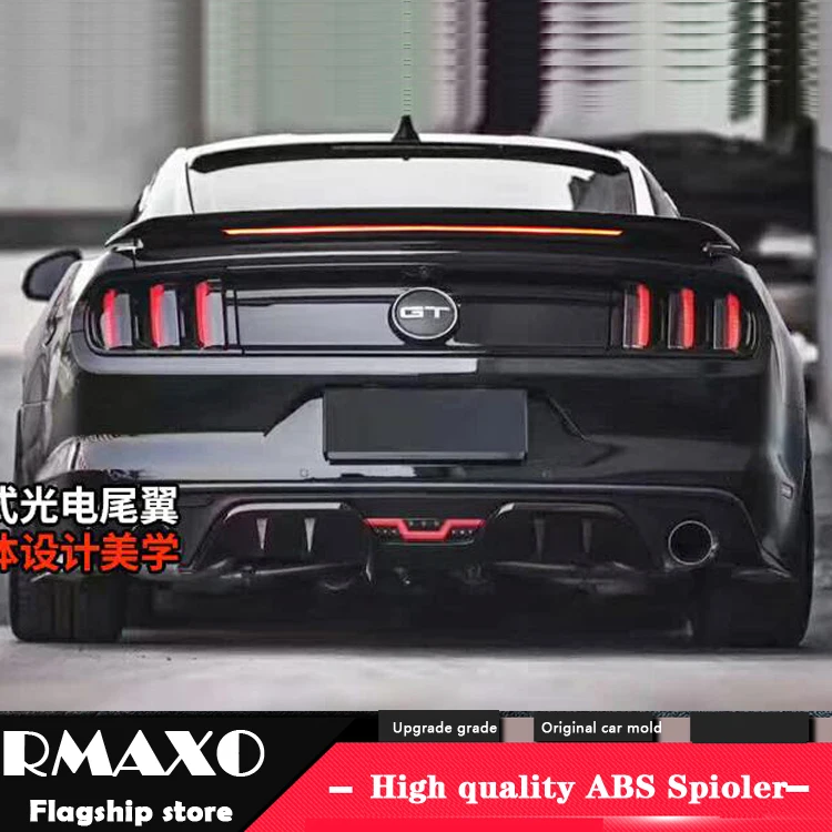 Спойлер для Ford Mustang 2015-2018 GT спойлер со светодиодной подсветкой из ABS материала
