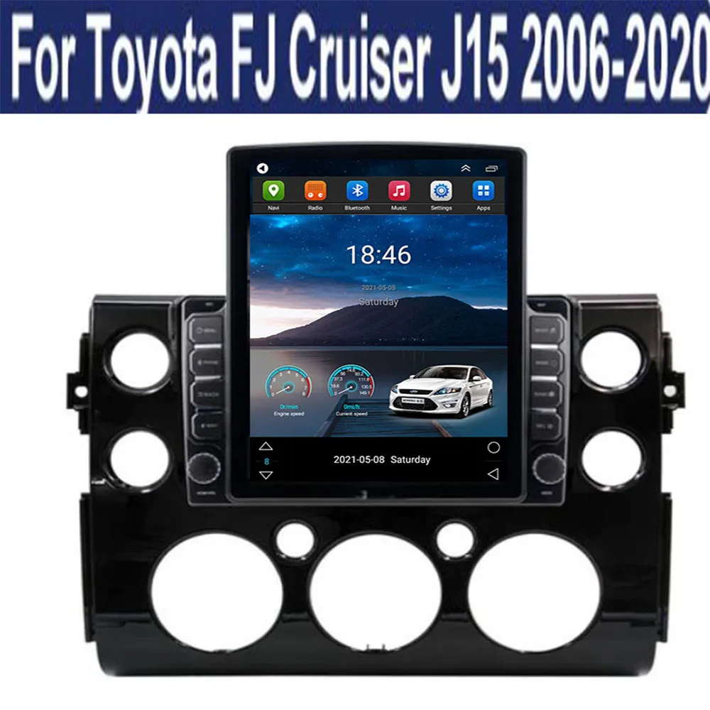 

For Toyota FJ Cruiser J15 2006 - 2020 2021 2022 2023 2024 Tesla Type Android Car Radio Multimedia Video Player Navigation GPS