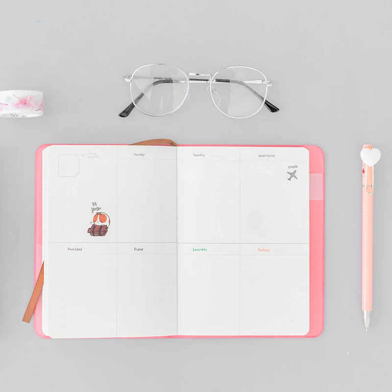 

Cute Rabbit Journal Notebook Diary 2019 2019 Planner Agenda Calendar Diary Kawaii Stationary Papeleria School Office Supplies