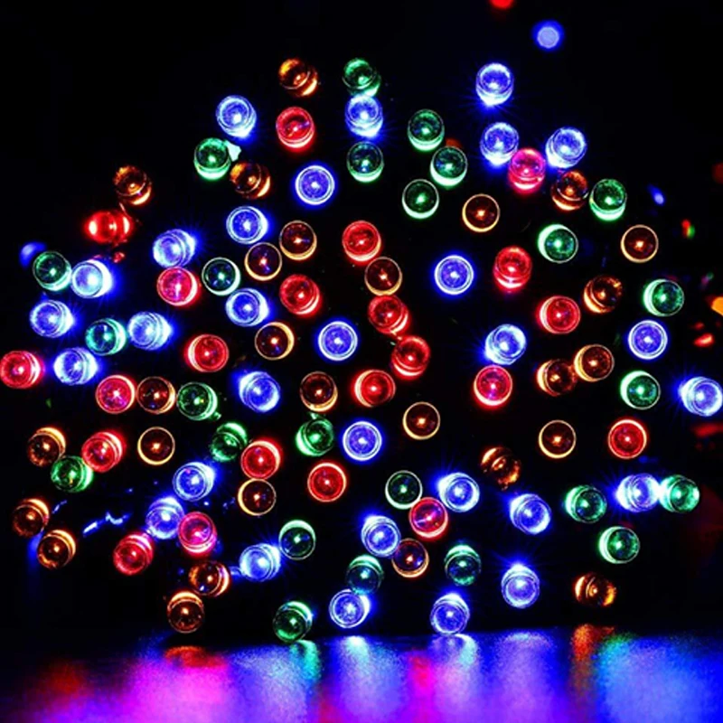 Гирлянда Садовая водонепроницаемая на солнечной батарее 22 м 200 светодиодов|Светодиодные солнечные лампы| |