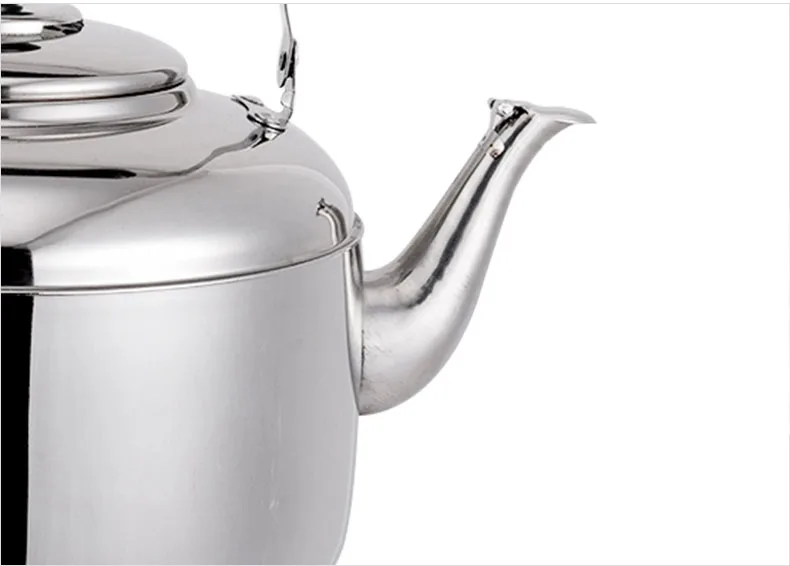 4L 5L 6L большой емкости нержавеющая сталь пианино звук чайник свисток воды газовая