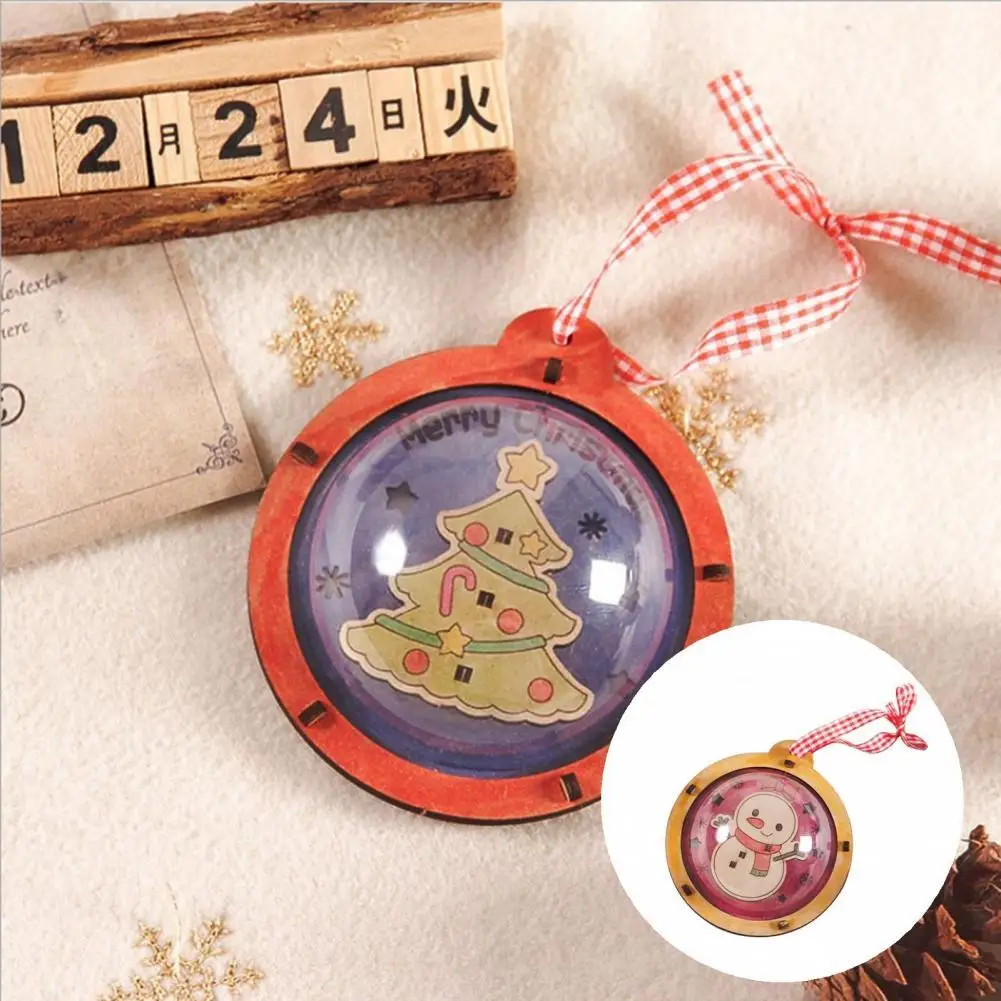 

Mini Multi-use Unfinished Christmas Wooden Pendant Patterns Christmas Tree Decoration Exquisite Home Decoration