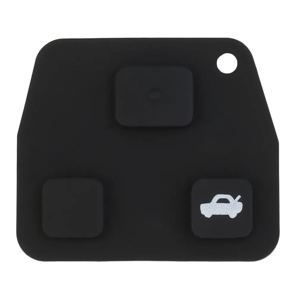 

1pc Replacement 3 Button Rubber Remote Key Push Pad for Toyota Avensis Corolla Lexus Rav4 3 Button Remote Key Fob Drop shipping
