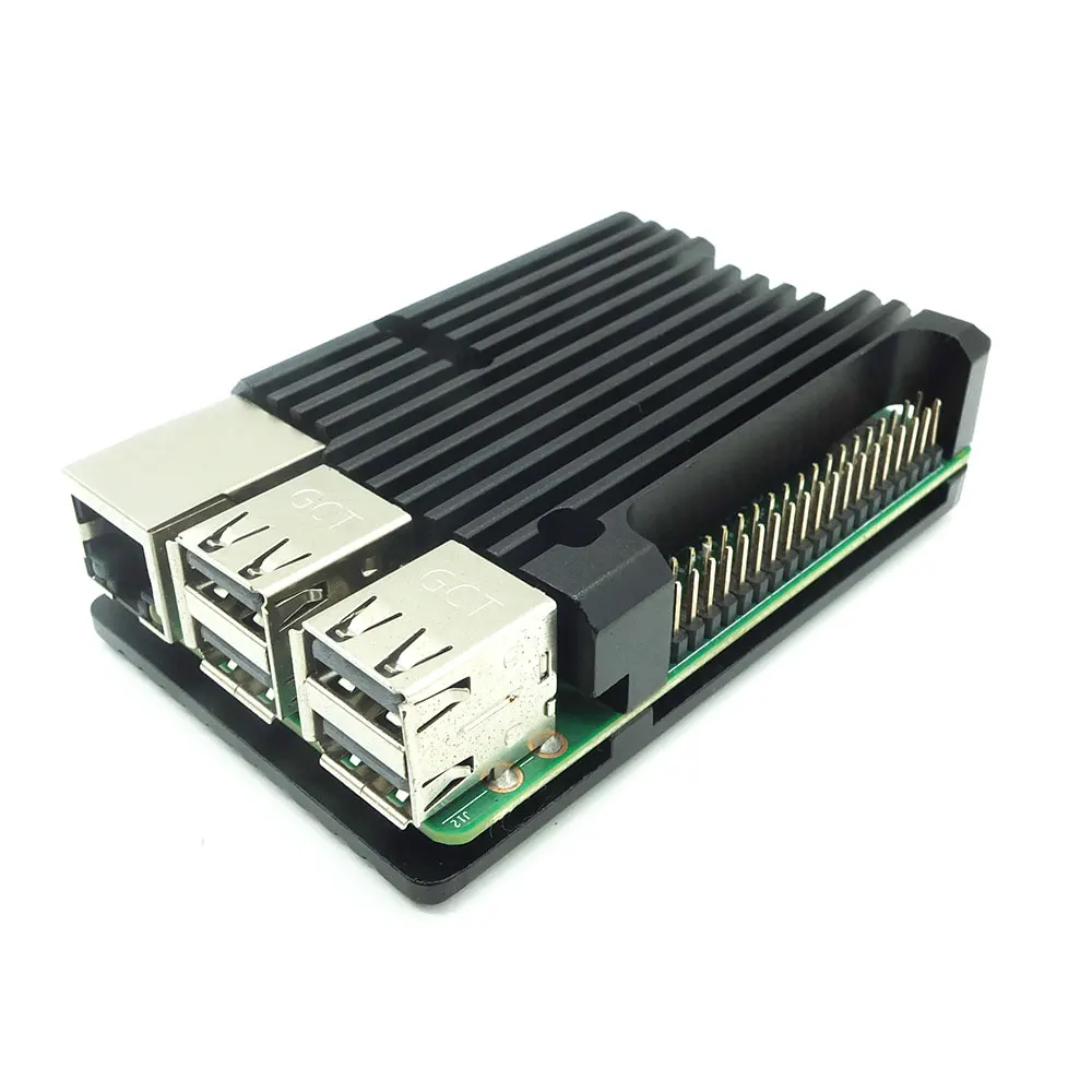 Алюминиевый Чехол для Raspberry Pi 4 пассивное охлаждение Allory металлический корпус 3