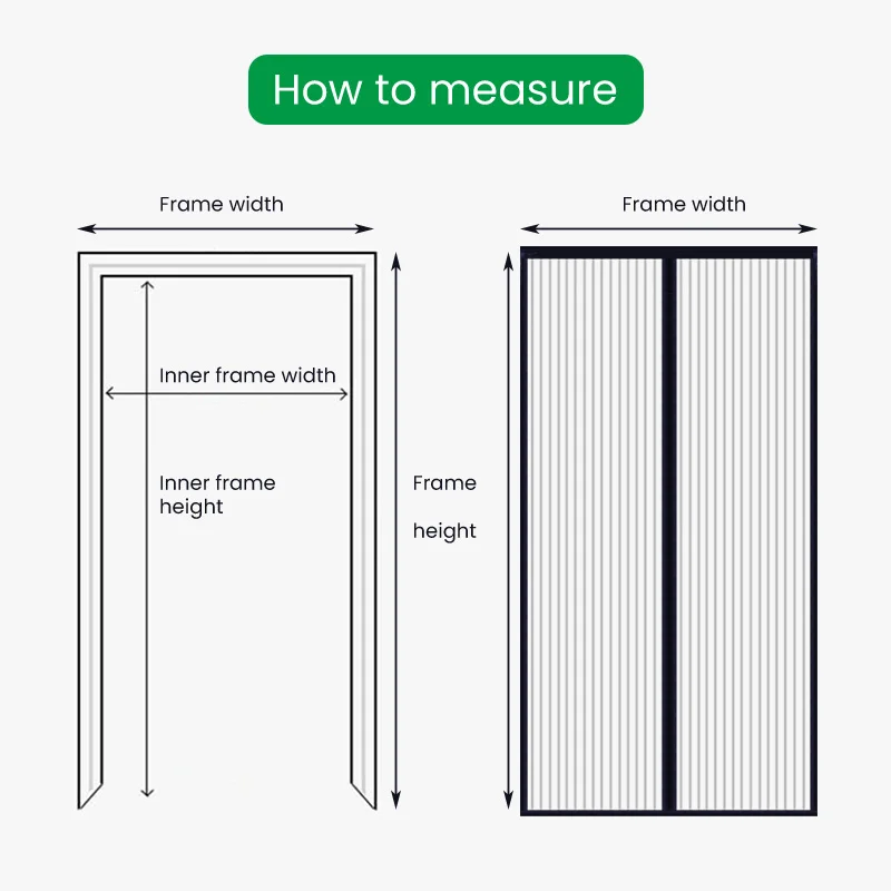 Сетка от комаров и насекомых портативная шторка с магнитной сеткой