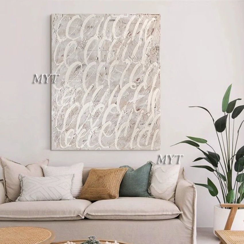 

Новинка 2022, настенная живопись, дизайн 100%, ручная роспись, абстрактная простая масляная живопись, холст без рамы, Настенный декор, искусство,...