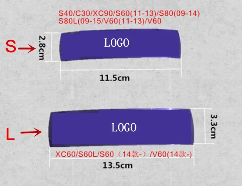 

Передняя решетка для Volvo C30 S80 XC90 S60 XC60 S80L S40