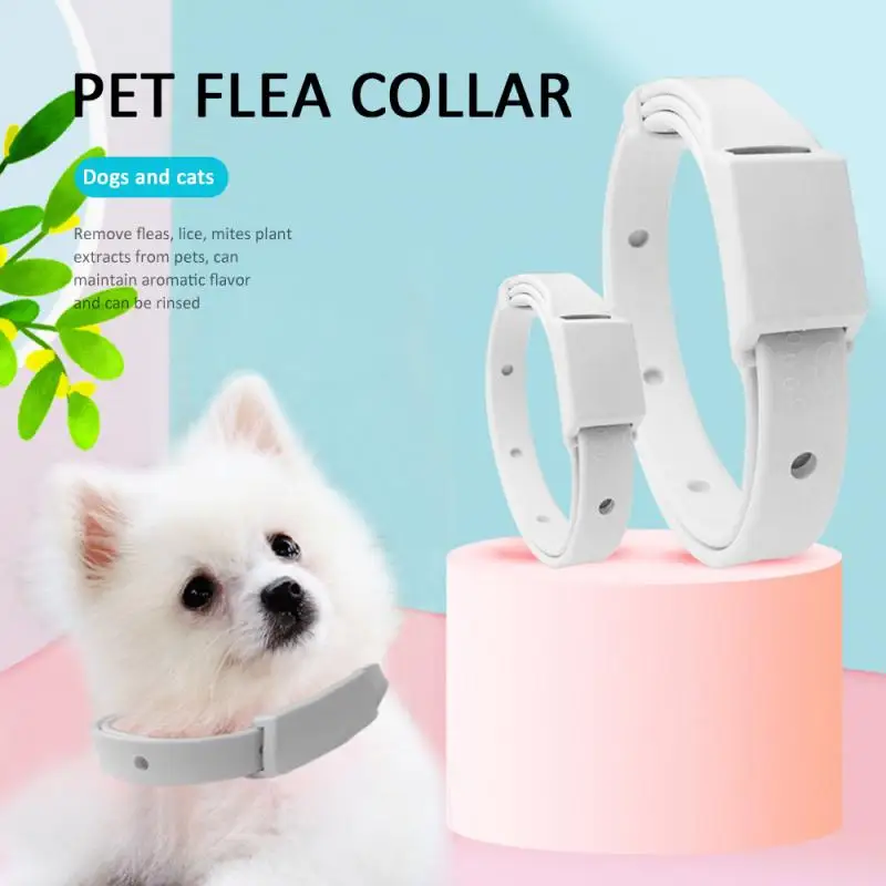 

Removes Flea And Tick Collar For Dogs Cats Long Time Flea Tick Collar Anti-mosquito & Insect Repellent Breakaway Cat Collar