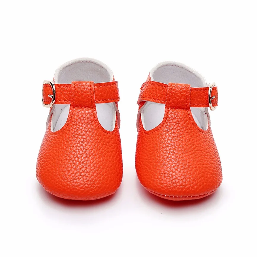 Детская обувь Обувь для малышей новорожденных Милая однотонная на мягкой