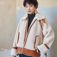winter women high quality faux lambswool fur overcoats luxury short casual thick warm plus size female 2019 beige coffee