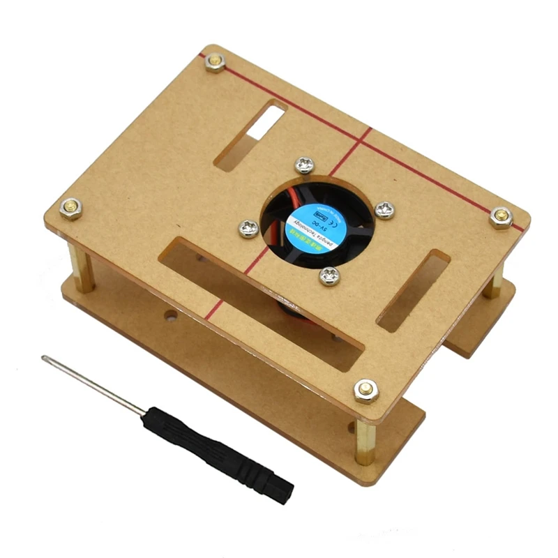 Raspberry Pi 4 Модель B акриловый чехол 4B Корпус Корпуса с теплоотводом охлаждающий