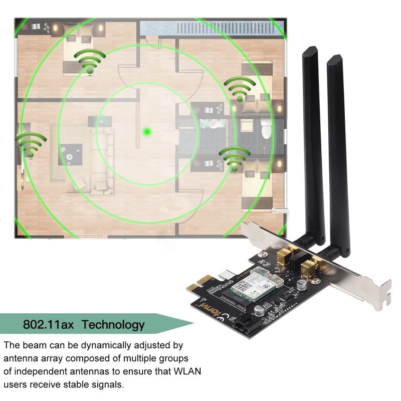 2400 Мбит/с двухдиапазонный беспроводной AC Wi-Fi сетевой адаптер с Wi-Fi 6 Intel AX200 NGW NGFF с 802,11 ac/ax BT 5,0 для рабочего стола