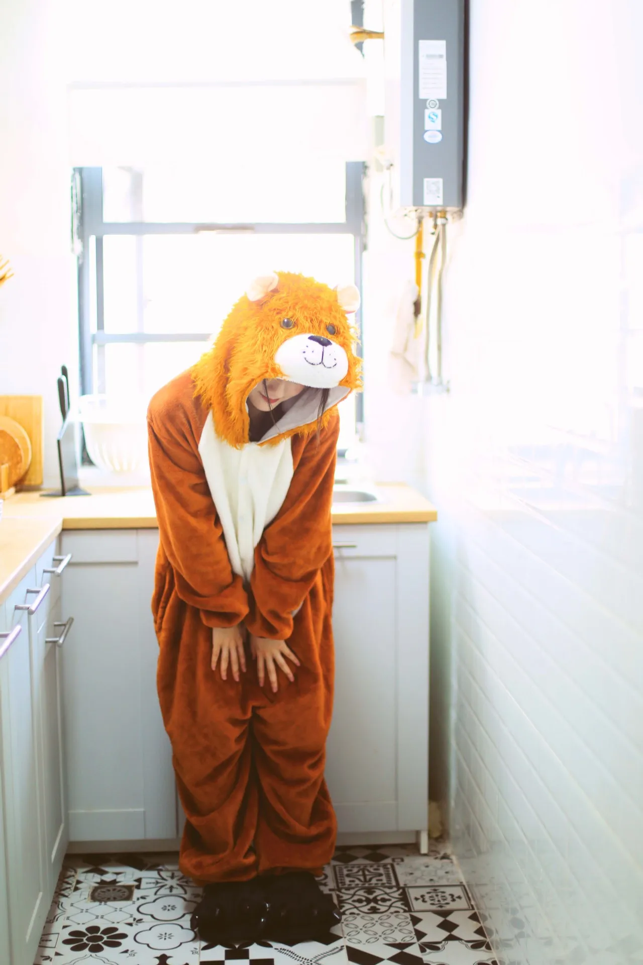 Львенок Комбинезон кигуруми с животными Новые комбинезоны для детей женщин