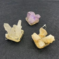 wholesale multi color irregular shape pendant crystal material for jewelry making diy handmade accessories beaded decoration