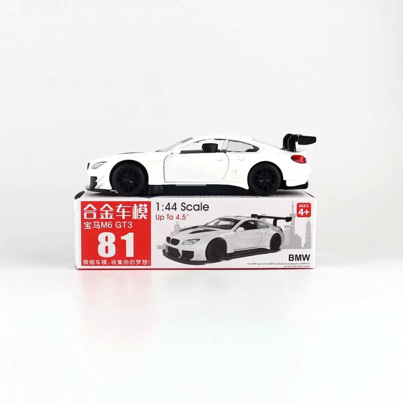 CAIPO 1:44 M6 GT3 модель автомобиля из сплава с откидной крышкой литая металлическая для