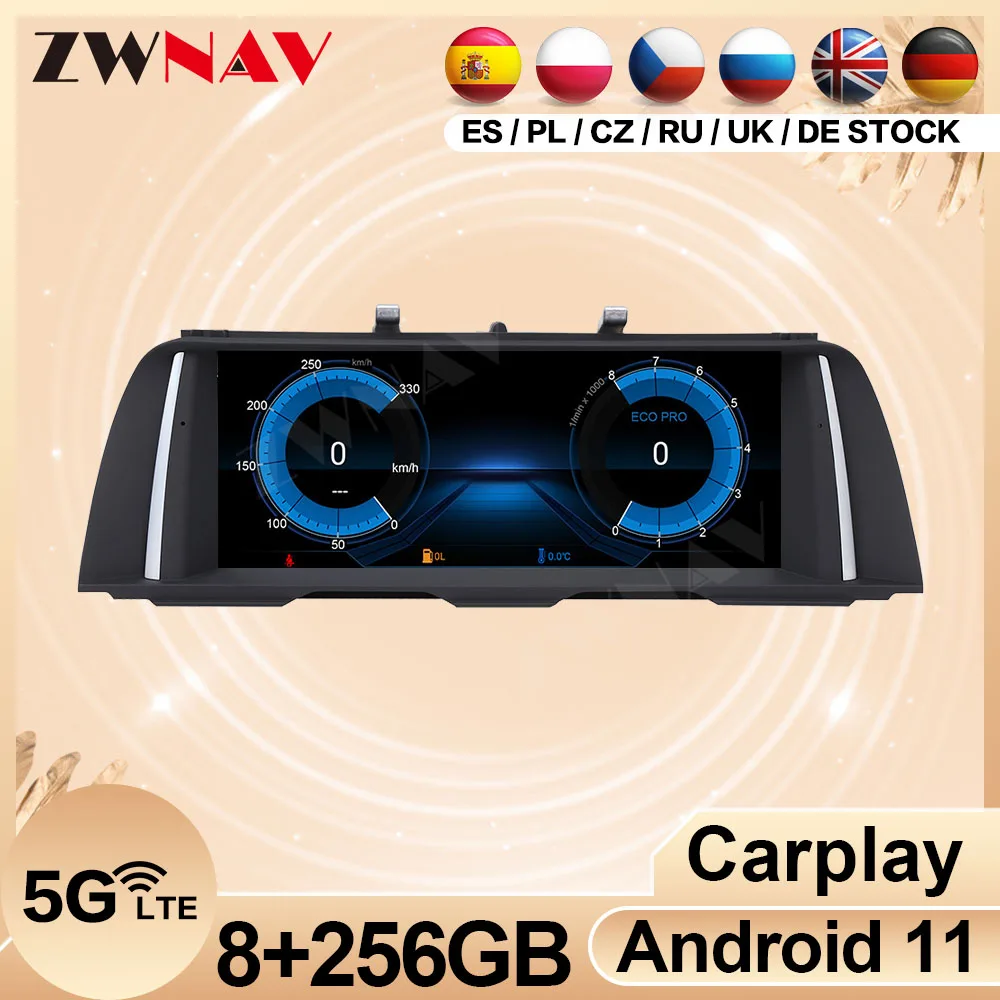 

Carplay 8 + 256G Android мультимедийный экран для BMW 5 серии F10 F18 2011-2017 автомобильный аудио радио приемник GPS видеоплеер головное устройство