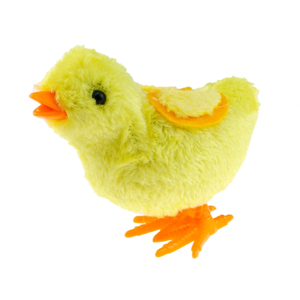 

Simulation Spring Type Jumping Little Yellow Chicken With Wings Fun Children Lovely Early Educational Animal Toys Gifts