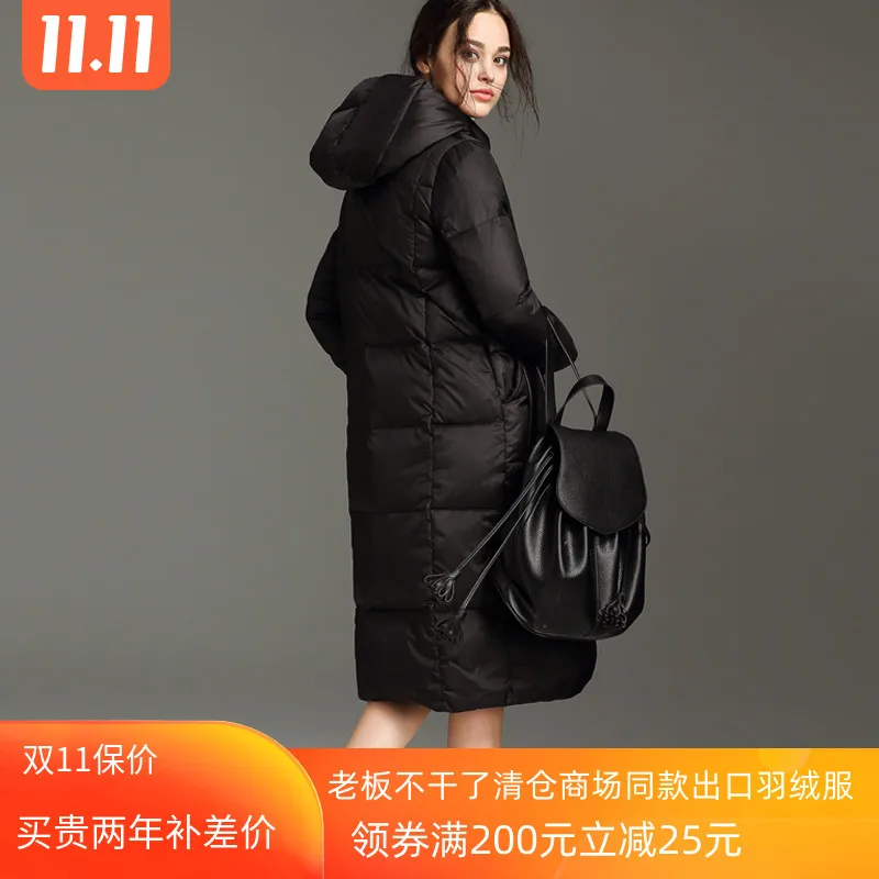 

women's middle and long style 2020 winter new popular women's clothing Korean fashion thickened warm silhouette coat