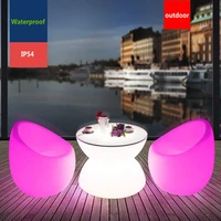 2021%ef%bd%8eew rechargeable led cocktail table nightclub bar illuminate coffee table lighting furniture garden decoration free shipping