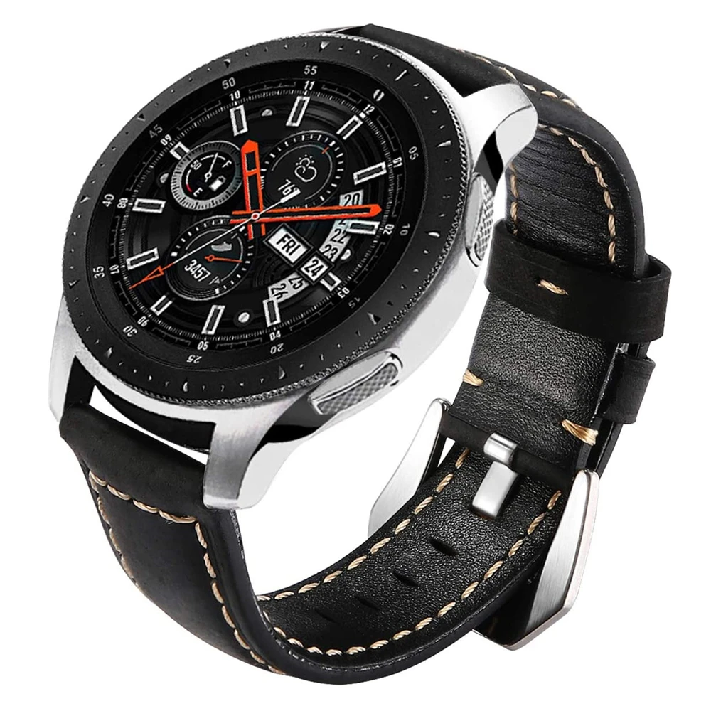 Ремешок 20 мм или 22 мм для Samsung Galaxy Watch4 Classic Band 46 мм или 42 мм из натуральной кожи на запястье, браслет для часов Watch 4 44 мм или 40 мм.