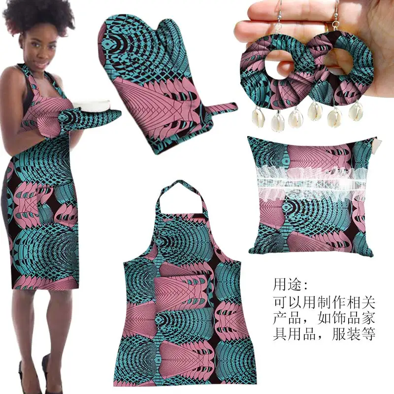 2020 ткань Африканский полиэстер напольное пальто с принтом Африканское воск