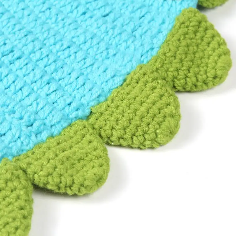 

Kids Photo Props Cute Baby Boys Girls Dinosaur Pattern Handmade Knitted Cap Newborn Photography Infants Crochet Costume for Baby