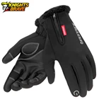 Мотоциклетные Перчатки, Нескользящие мотоциклетные перчатки для сенсорного экрана, теплые велосипедные перчатки, лыжные уличные спортивные зимние перчатки, черные