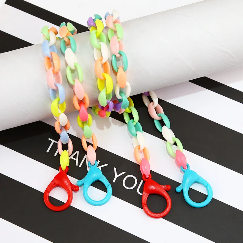 

2021 Glasses Chain for Adults and Children Face Mask Lanyard Acrylic Chain for Mask Neck Holder Cord Sunglasses Strap