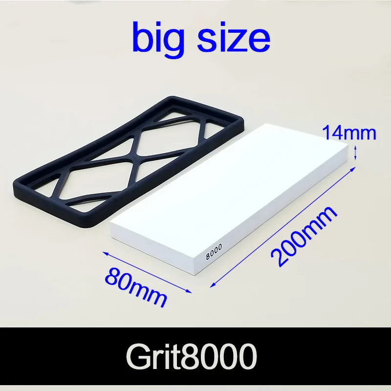 big size 8000 grit 240 600 1500 4000 6000 Грит точилка для заточки ножа Камень точильный камень хонинговальный точильный камень вода камень - Цвет: big size 8000 grit