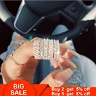 Женское кольцо вечности из серебра 925 пробы, с бриллиантами