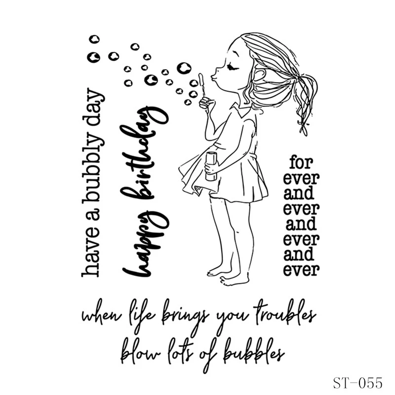 Модный/красивый прозрачный силиконовый штамп для девушек сделай сам