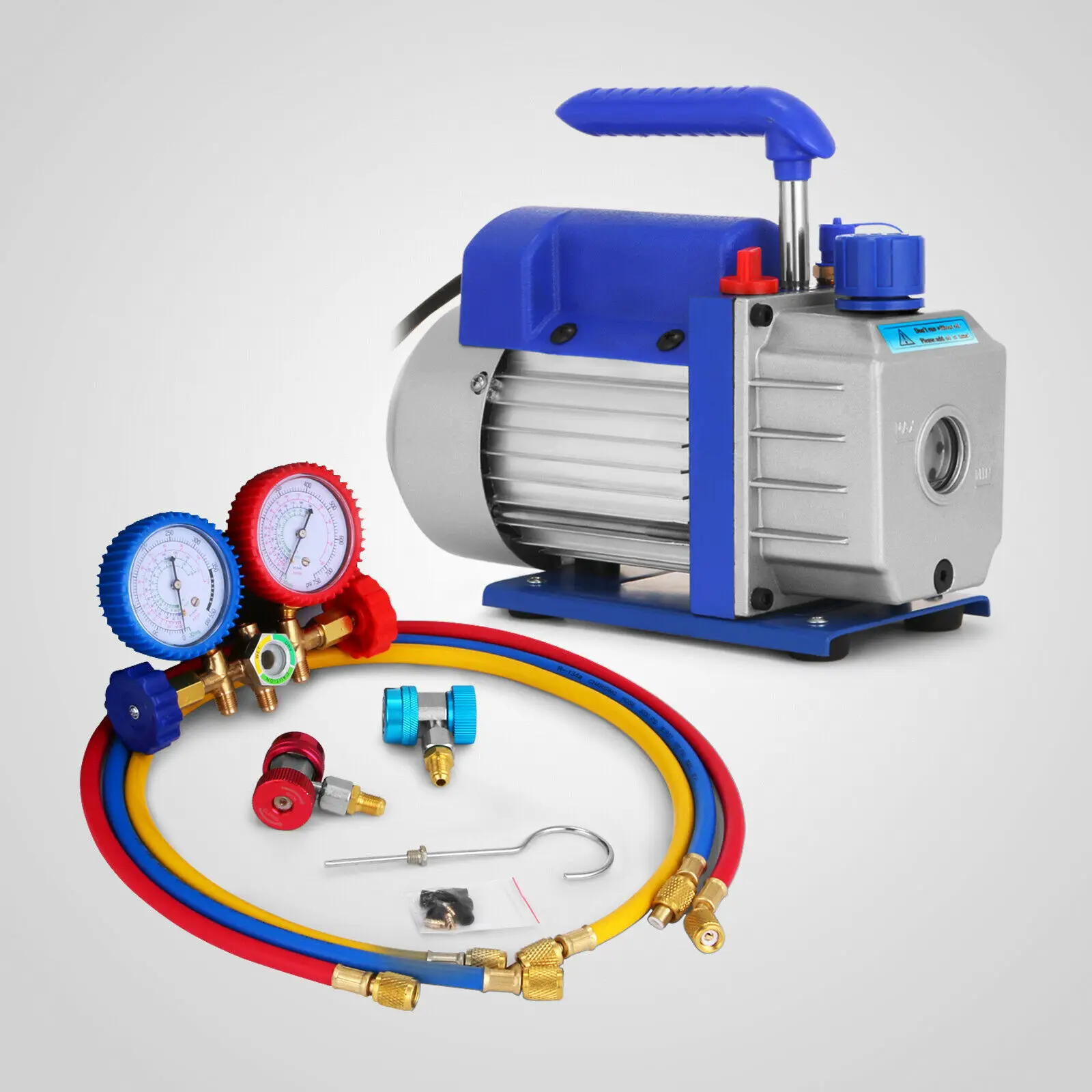 Набор для вакуумного насоса HODOY 3CFM 1/4hp одноступенчатый HVAC набор охладителей A / C