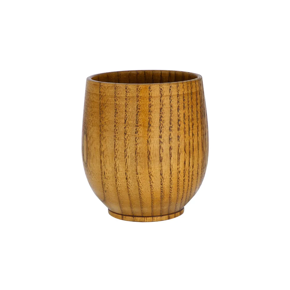 Wooden Cup Primitive Handmade Natural Spruce Coffee Milk Mug Breakfast Beer Drinkware Tea Dropshipping Durable Travel #R30 | Дом и сад