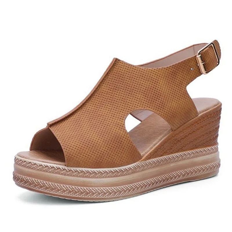 

2021 New Womens Sandals Summer Platform Shoes Peep Toe Size 41 42 43 qq013