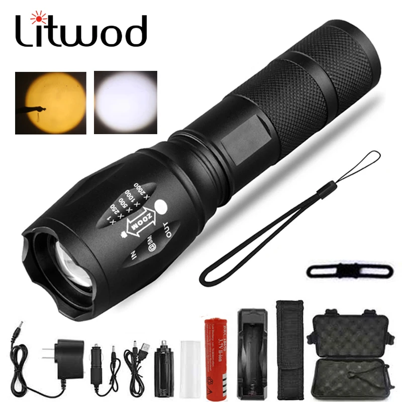 

Lights & Lighting CREE XM-L L2 T6 Q5 LED Flashlight Torch tactical Flash light Aluminum Waterproof Zoomable lantern For Bicycle
