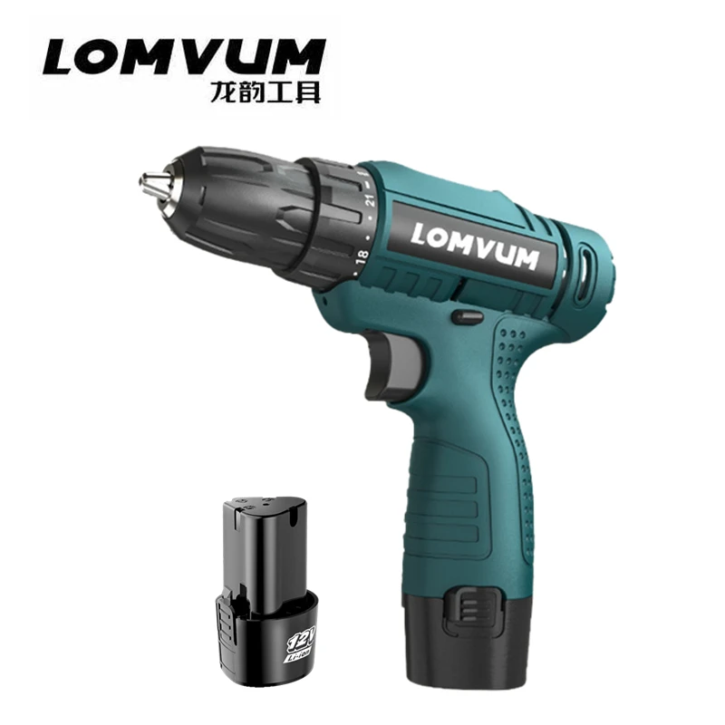 Дрель шуруповерт LOMVUM аккумуляторная 12 В|electric screwdriver|power tools12v electric screwdriver |