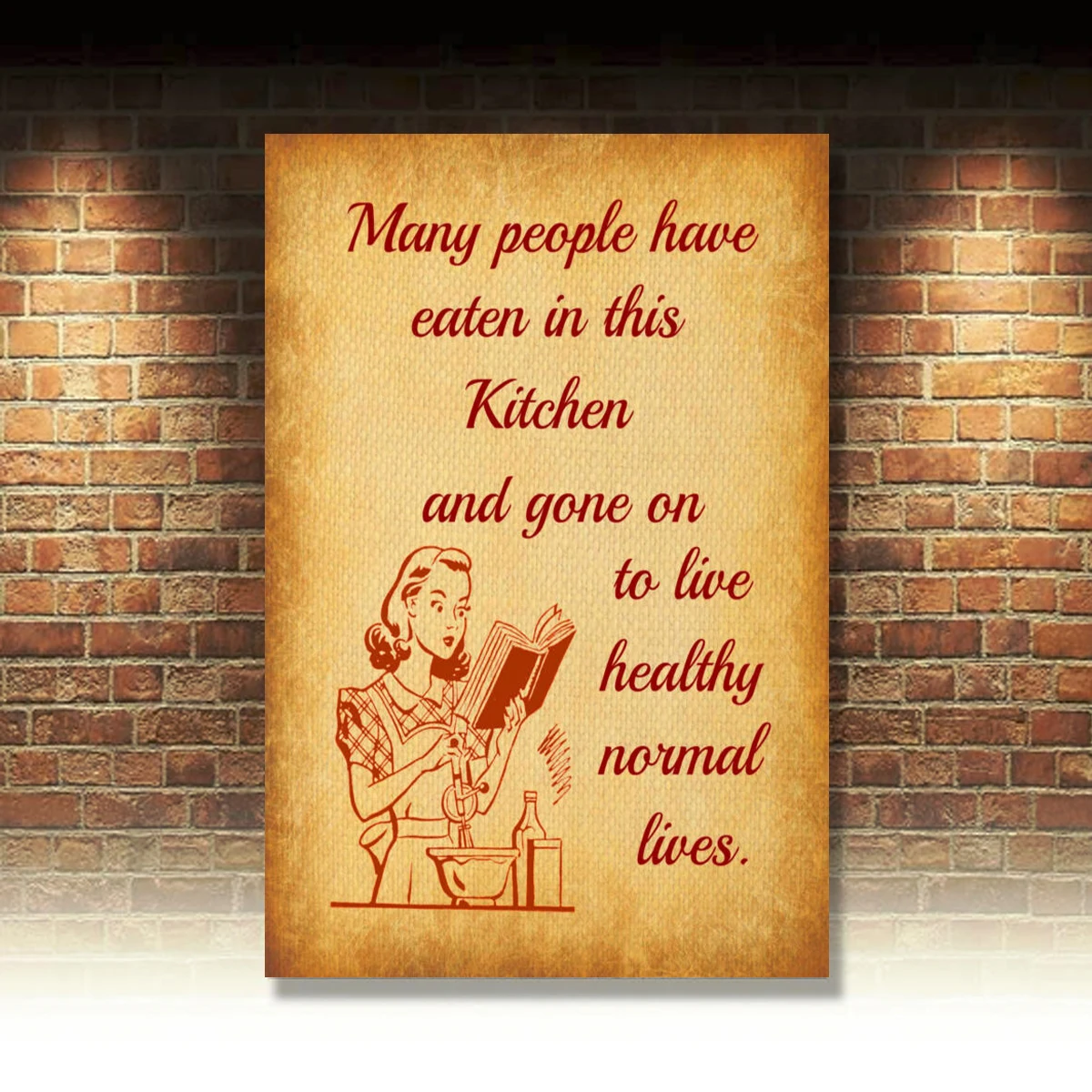 

Много людей едят в этой кухне Ретро жестяные знаки металлическая пластина Настенный декор плакат