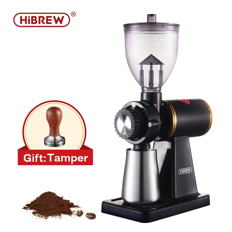 Moedor de Feijão de Café Elétrico para Café Gotejamento de Café Hibrew Configurações Espresso Americano Durável Plana Rebarbas Fundição Habitação g1 8 ou