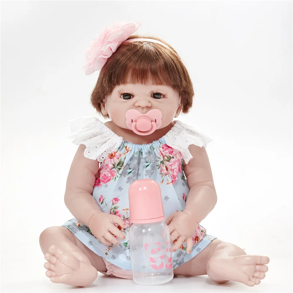 Reborn Baby Doll Princess Girl Dolls Full Body Soft Silicone Babies Girls Lifelike Real Born Bebe Bonecas | Игрушки и хобби