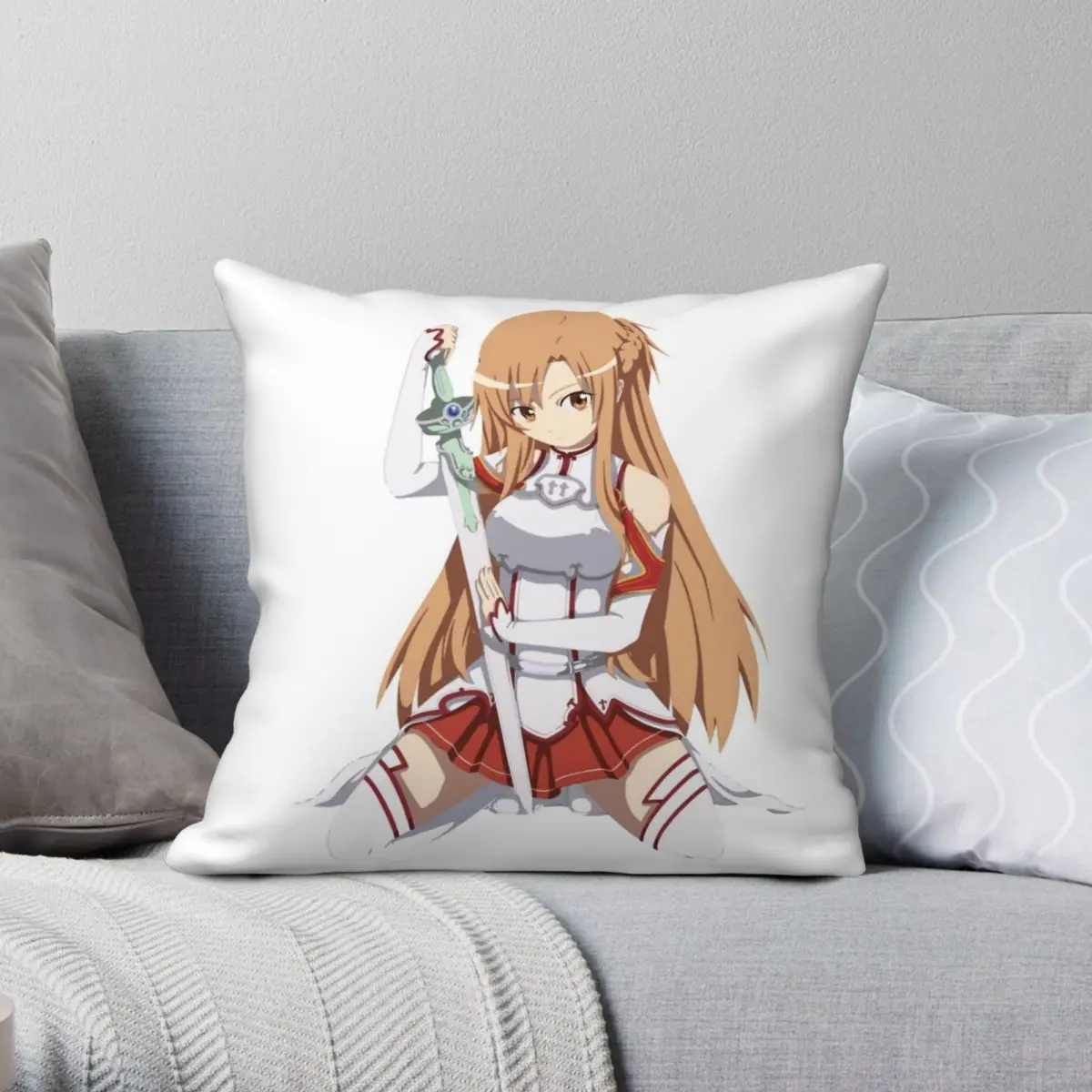 

Asuna Pillowcase Polyester Linen Velvet Pattern Zip Decor Throw Pillow Case Sofa Seater Cushion Case Wholesale