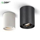DBF Регулируемый под углом светодиодный светильник, установленный на поверхности 5 Вт7 Вт черныйбелый корпус + сменная лампа GU10 Светодиодный светильник для потолочного светильника