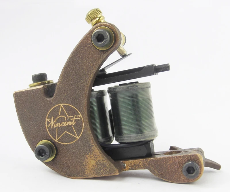 Оригинальная латунная тату машинка с катушкой в Винсенте (стиль B)|Тату-машинки| |