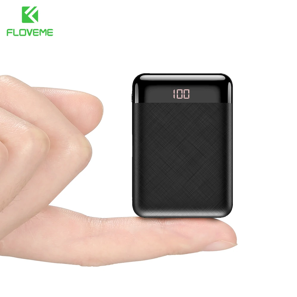 FLOVEME портативный внешний аккумулятор 10000 мАч для Xiaomi iphone с двумя портами Usb, внешний аккумулятор, мини внешний аккумулятор для мобильных телефонов внешний аккумулятор