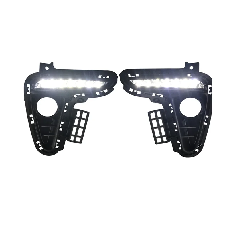 For kia rio k2 2017 2018 Waterproof LED Daytime Running Light DRL Fog Lamp with turn indicator | Автомобили и мотоциклы