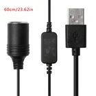 USB 5V To 12V розетка для автомобильного прикуривателя Female кабель адаптера питания