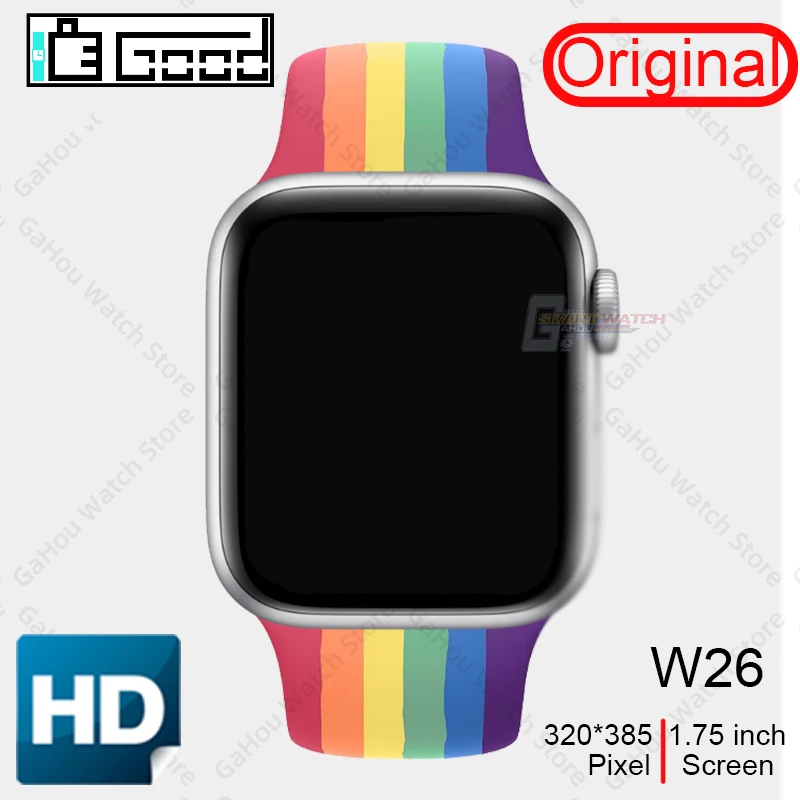 Смарт-часы 2020 W26 smart watch series 6 умные часы для женщин IOS и Android Huawei OPPO Xiaomi PK Amazfit GTS GT 2 HW12